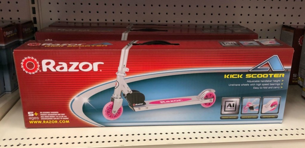 Razor Scooter on shelf at Target