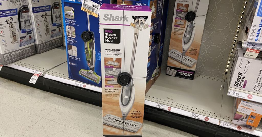 steam mop in middle of aisle