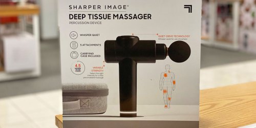 Sharper Image Deep Tissue Massage Gun Just $84.99 Shipped (Regularly $180) + Earn $15 Kohl’s Cash