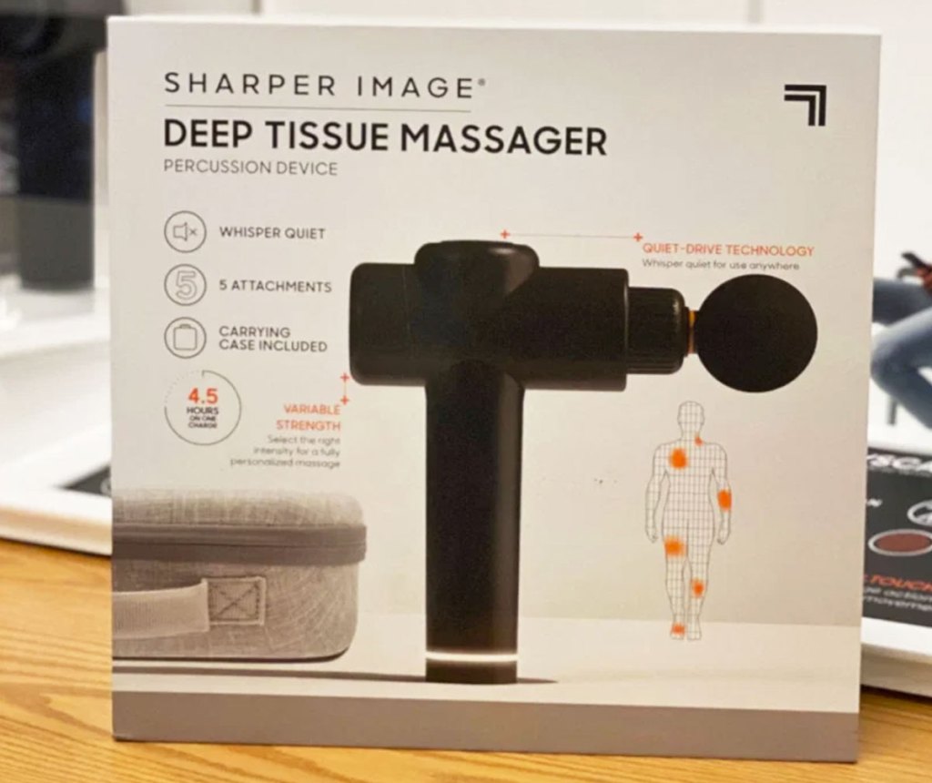 Sharper Image Deep Tissue Massage Gun Just $84.99 Shipped ...