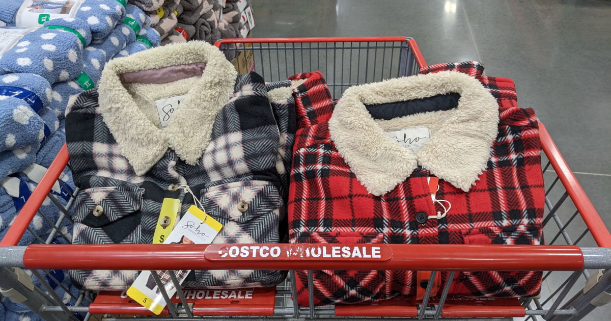 Plush Flannel Jackets Only $14.99 at Costco