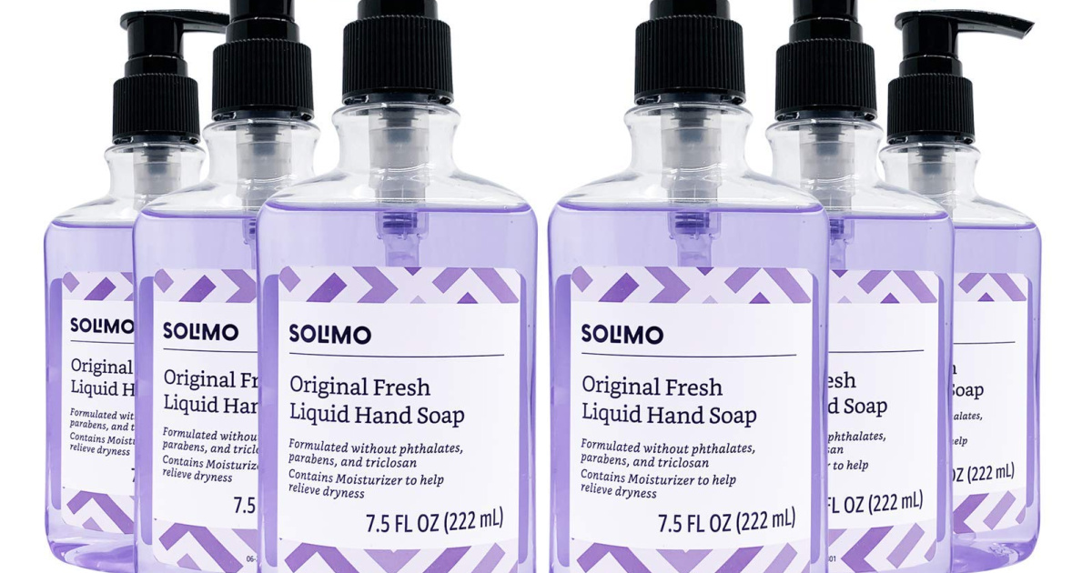 Solimo Original Fresh Liquid Hand Soap 6-Pack