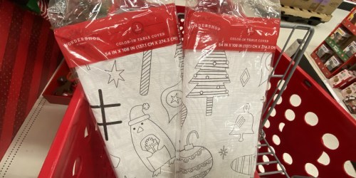 Keep the Kiddos Busy During Holiday Dinners w/ a Color-In Tablecloth | Only $3 at Target