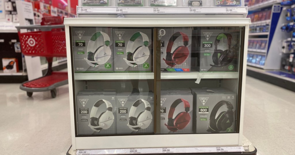 gaming head sets on end cap