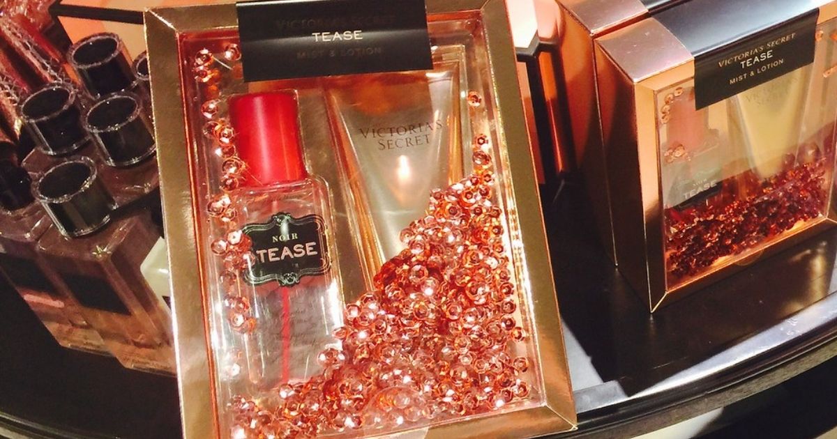 Victorias Secret Sale fragrance in pink box