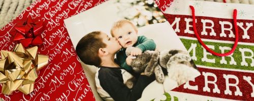 Walgreens photo print on wrapping paper