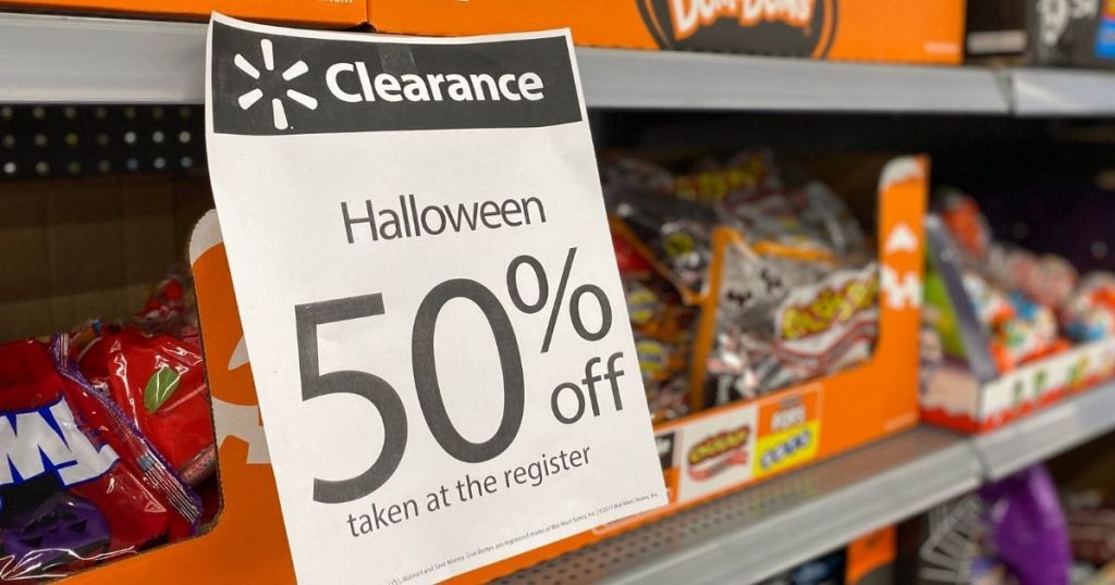 clearance sign at Walmart