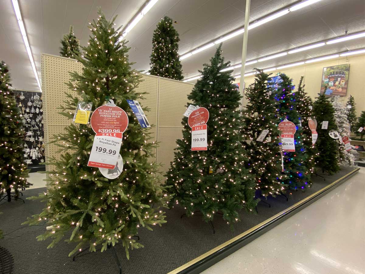 Hobby lobby store christmas trees