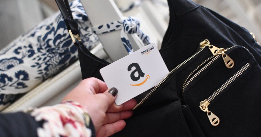amazon gift card by purse