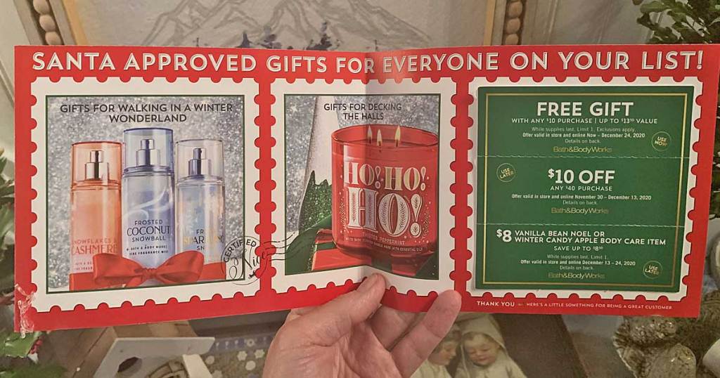New Bath & Body Works Mailer Includes Free Gift w/ 10 Purchase