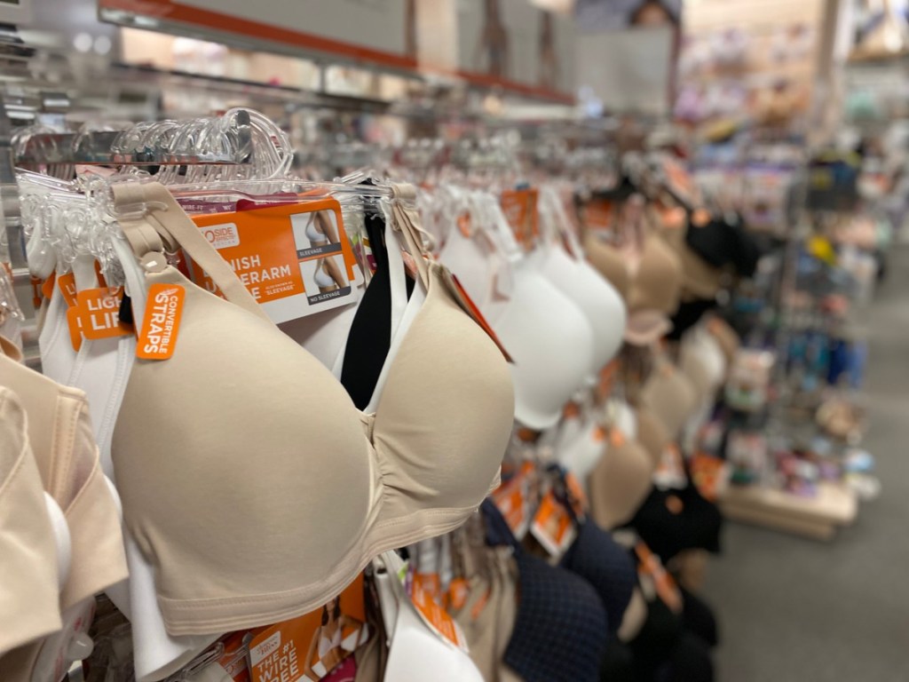 store display of bras