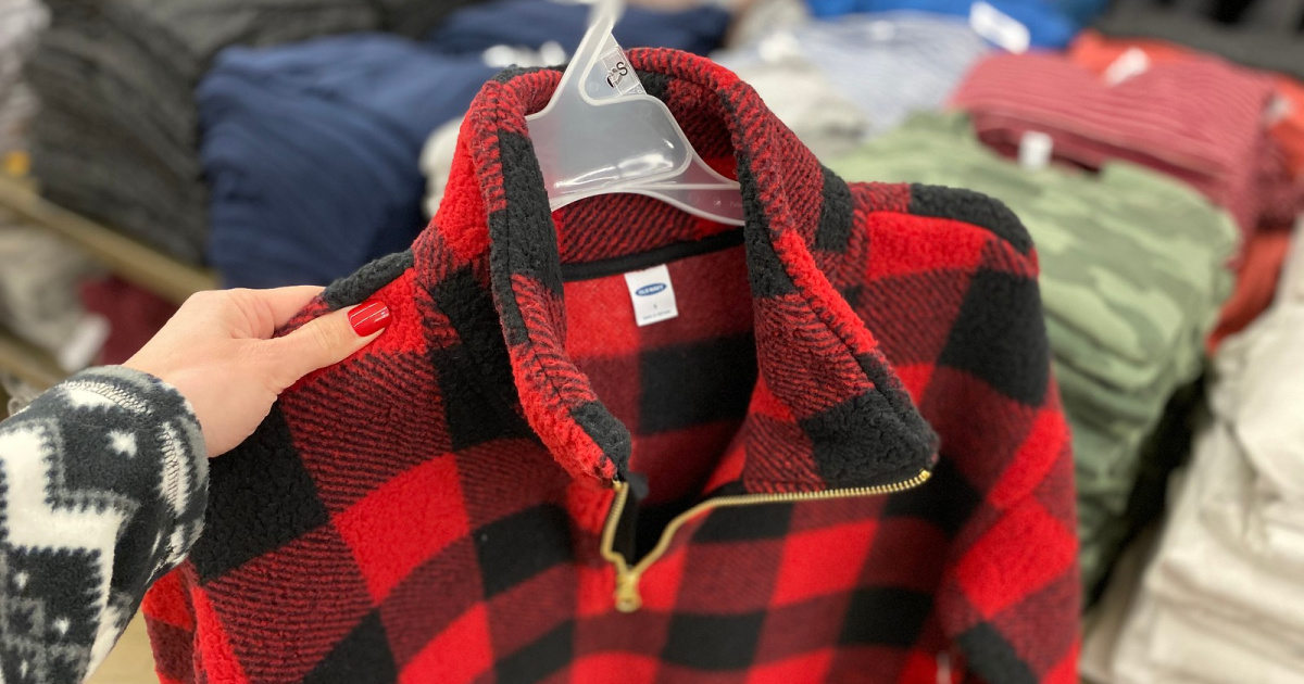 old navy buffalo plaid pullover