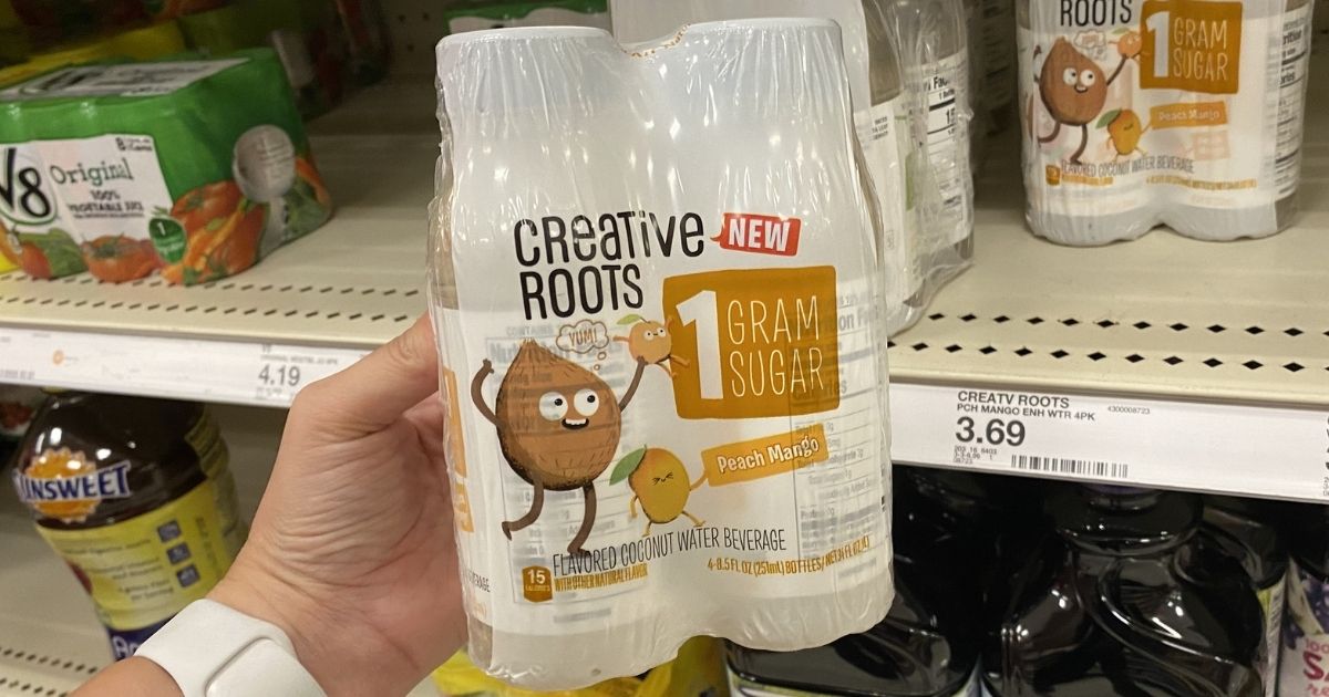 50 Off Creative Roots Flavored Coconut Water 4Packs at Target Just
