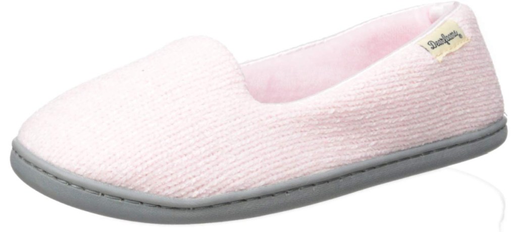 dearfoams women pink slippers