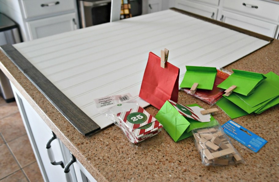 beadboard and other Advent calendar supplies