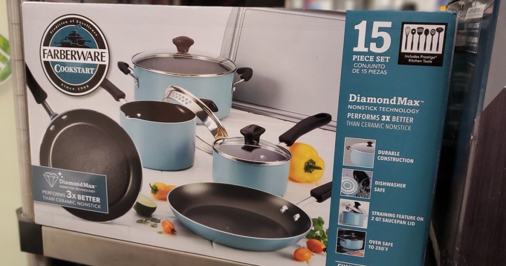 farberware pots and pans in box