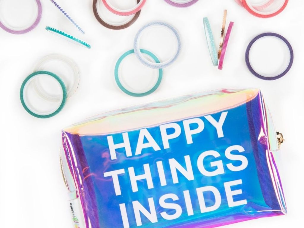 Happy Things inside bag and washi 