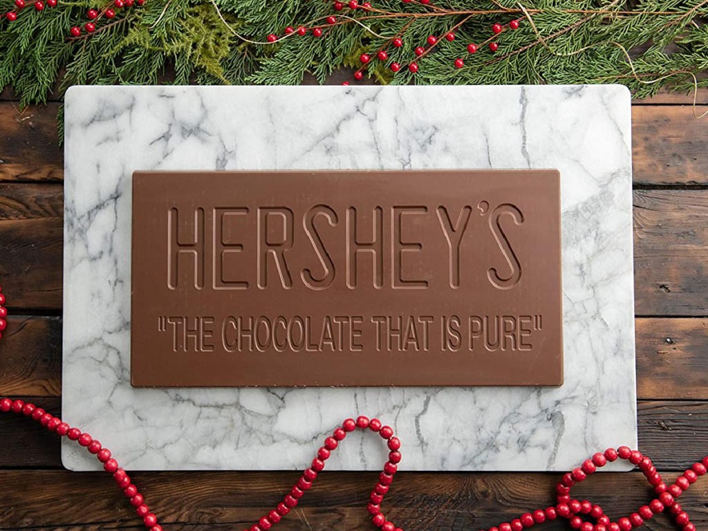 Giant Hershey S Holiday Chocolate 3 Pound Candy Bar Only 9 98 On Amazon Hip2save