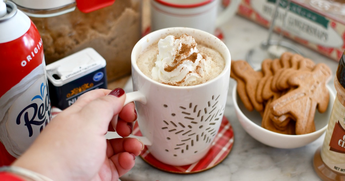 Make the Best Starbucks Inspired Gingerbread Latte in the Crockpot!