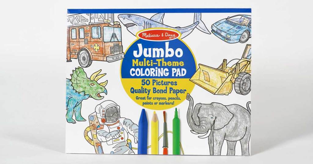 3-Pack Melissa & Doug JUMBO Coloring Pads Only $9.99 on Amazon