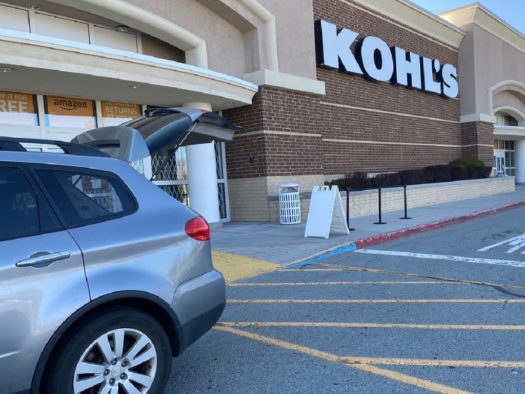 kohl's curbside pickup