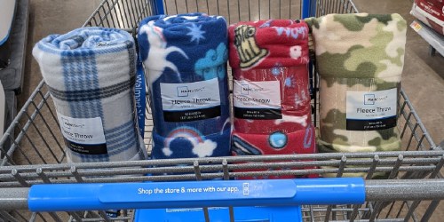 Fleece Throw Blankets Only $2.50 at Walmart | Great Donation Item