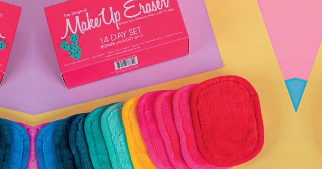 colorful makeup erasers