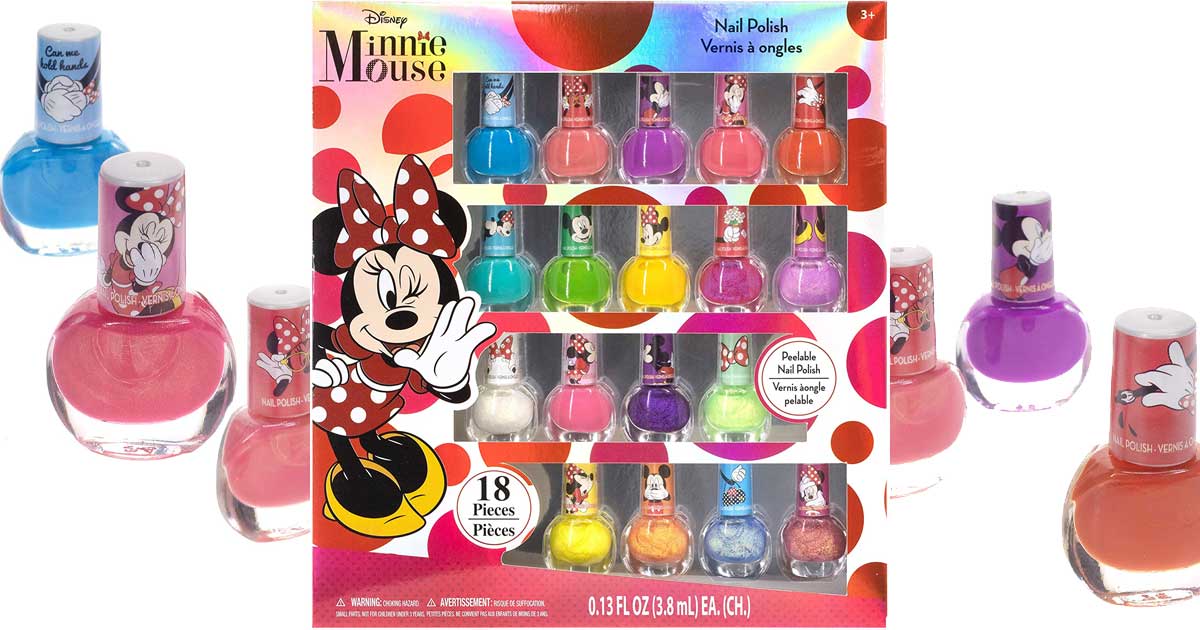 minnie mouse nail polish set