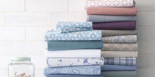 JCPenney Home Percale Ultra Soft Sheets from $12.99 (Regularly $50+)