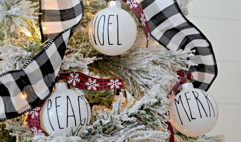 Easy DIY Rae Dunn Ornaments For Your Farmhouse Christmas Home!