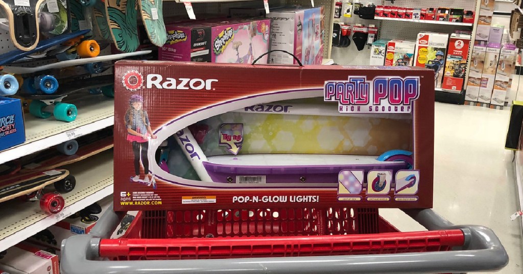 razor party pop scooter in store at target
