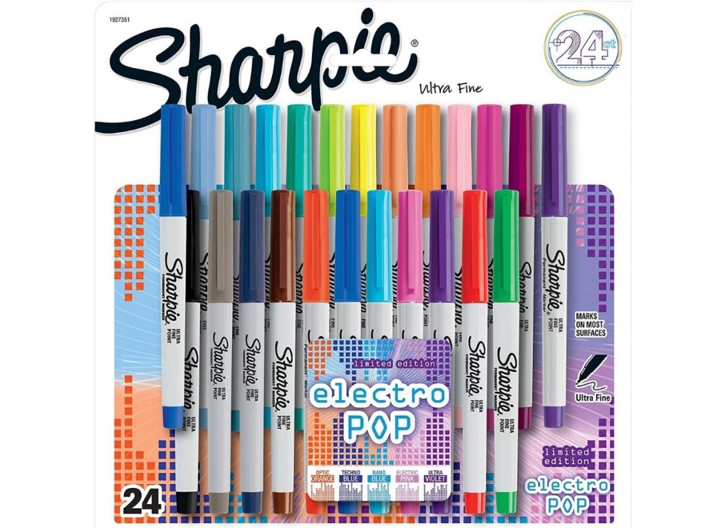 sharpie electro pop markers pack