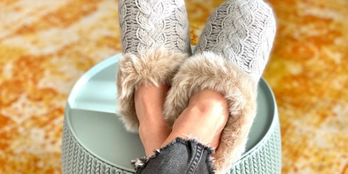 These Dearfoams Slippers are Cozy, Giftable, & Only $12.75 on Kohls.com (Regularly $34!)