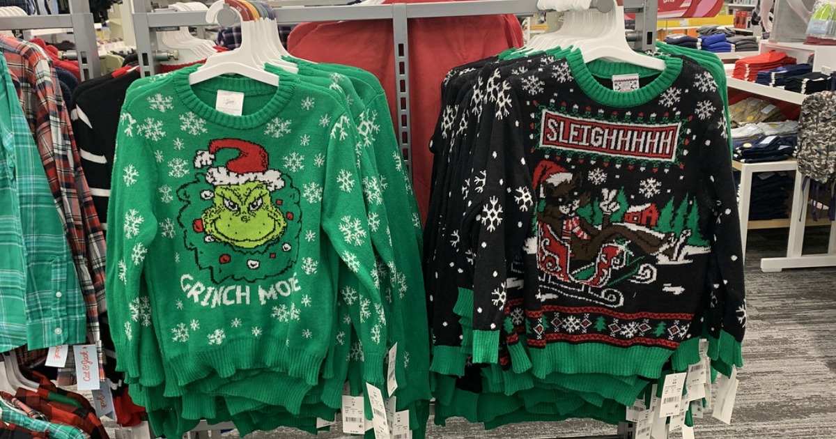 ugly christmas sweaters at Target