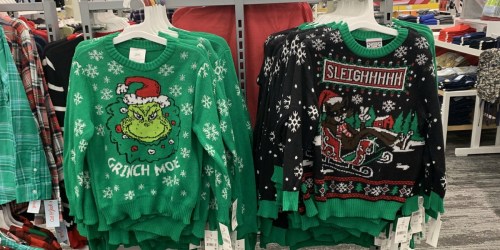 Ugly Christmas Sweaters from $8 at Target (Regularly $14+) | Grinch, Disney, Star Wars & More