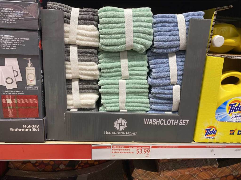 8 piece washcloth set