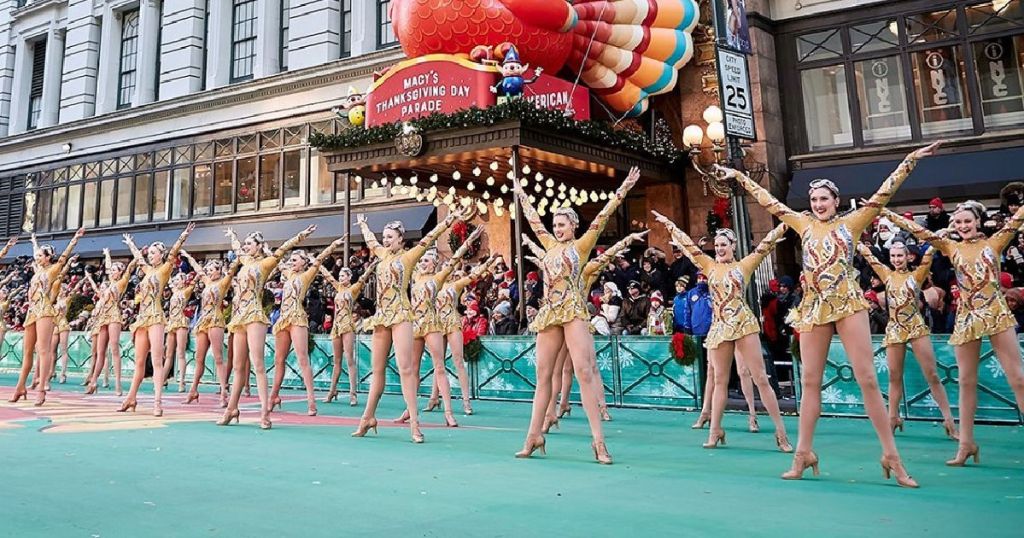 Rockettes in Macy's Thanksgiving Parade