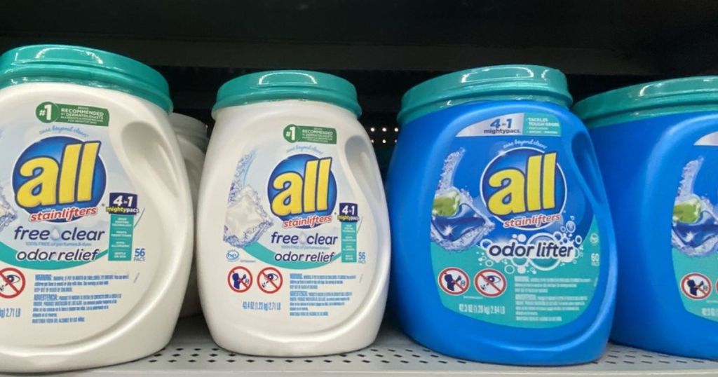 Tubs of All Mightypacs Laundry Detergent