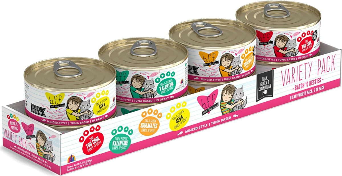 Weruva B.F.F. Variety Pack Wet Cat Food Cans 8Pack Possibly 4 Shipped