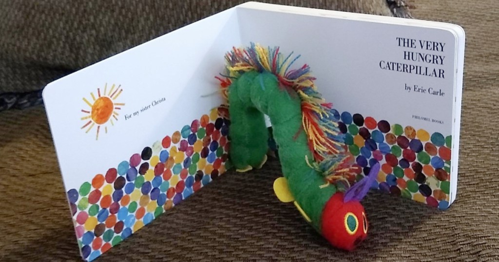 the very hungry catepillar board book and plush