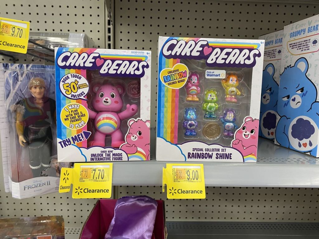 Care Bears Toys on the shelf at Walmart
