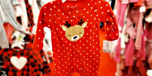 Up to 75% Off Carter’s Apparel | Christmas Pajamas from $5