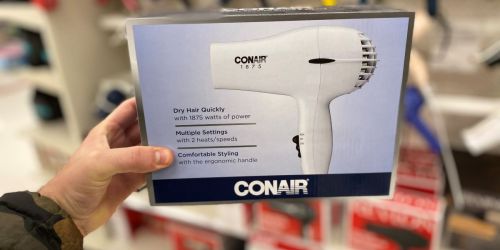 Conair Hair Dryer ONLY $8.92 on Amazon (Regularly $17) | Great for Dorm Rooms