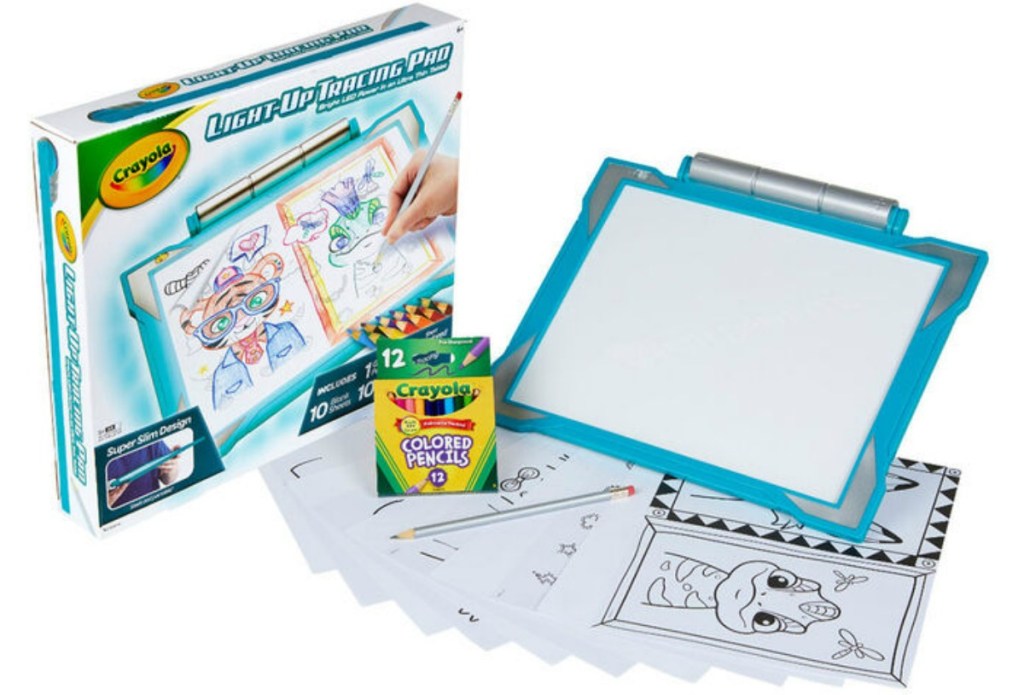 Light up tracing pad with accessories