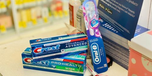 2 Better Than Free Crest Toothpaste or Oral-B Toothbrushes After Walgreens Rewards