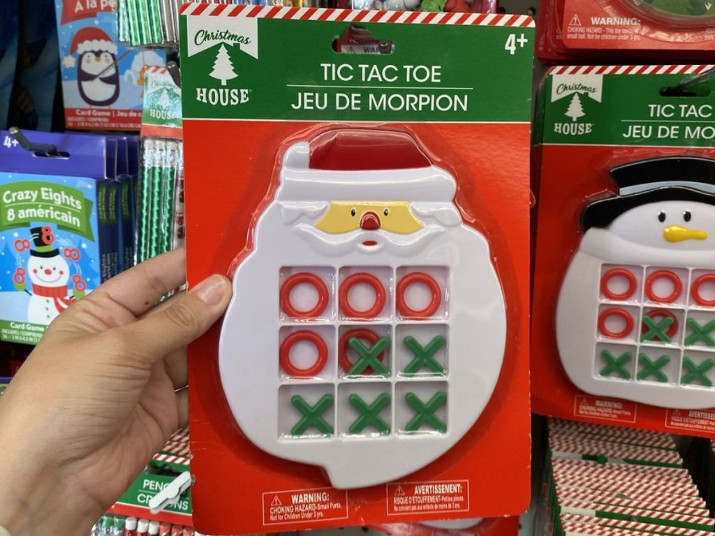 Kids Santa Shaped Tic Tac Toe Game 