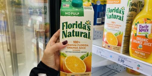 Florida’s Natural Orange Juice Only $2.19 Each After Cash Back at Target