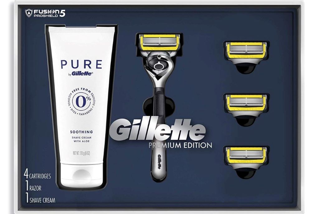 Gillette Gift Set with razor and shaving cream