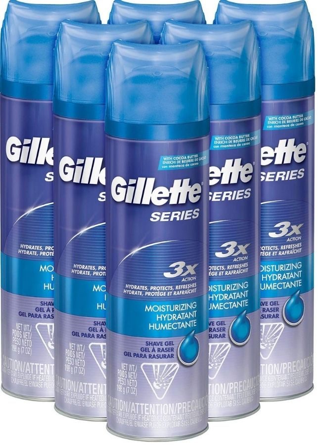 Gilette Series Shave Gel 6-count