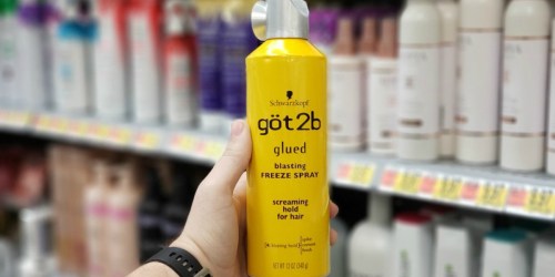 Schwarzkopf Got2b Glued Blasting Freeze Hairspray Only $3 Shipped on Amazon